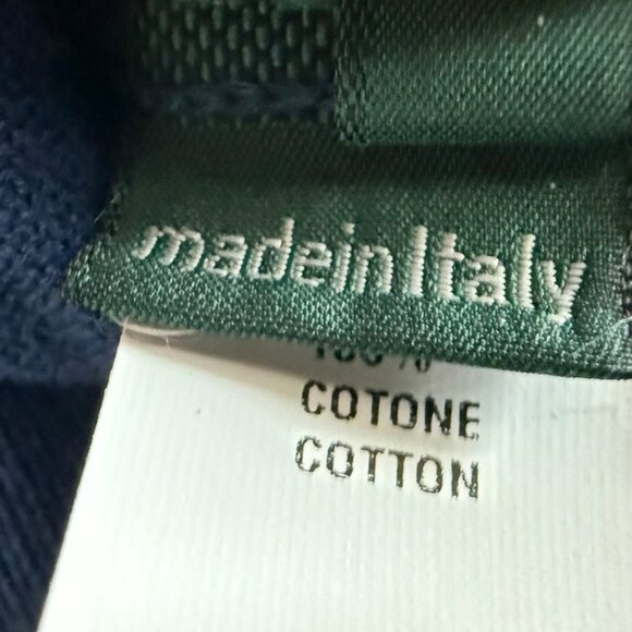 Zanone (Slowear) Men's Cotton Luxury Knit Polo, Navy Blue, Size 52 EU (RT $415) - Picture 5 of 10